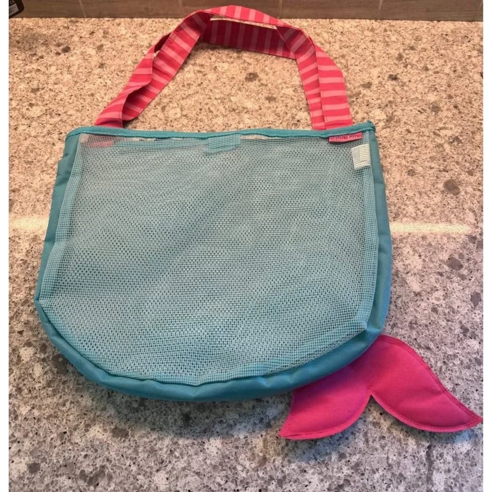Stephen Joseph Kids Mermaid Beach Travel Mesh‎ Tote Bag